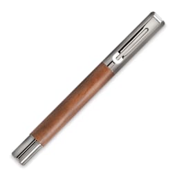 Monteverde Ritma Rollerball Pen - Walnut, cap on