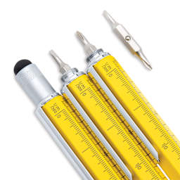 Monteverde Tool Ballpoint Pen - Yellow, stylus and screwdrivers