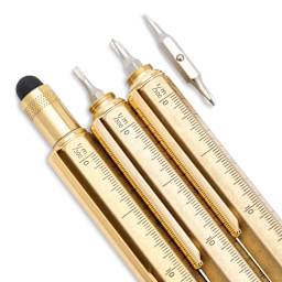 Monteverde Tool Ballpoint Pen - Solid Brass, stylus and screwdrivers