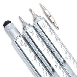 Monteverde Tool Ballpoint Pen - Silver, stylus and screwdrivers