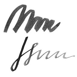 Monteverde Core Fountain Pen Ink - Black Ash swatch