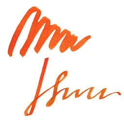 Monteverde Core Fountain Pen Ink - Mandarin Orange swatch
