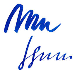 Monteverde Core Fountain Pen Ink - Horizon Blue swatch 