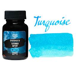 Private Reserve Infinity Ink - Turquoise, 30 ml bottle and swatch