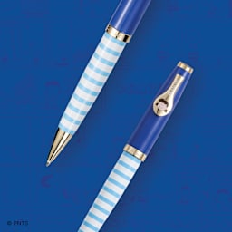 Esterbrook Peanuts 75th Anniversary Ballpoint Pen - Lucy pen over blue comic background