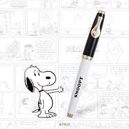 Esterbrook Peanuts 75th Anniversary Fountain Pen - Snoopy pen with cartoon