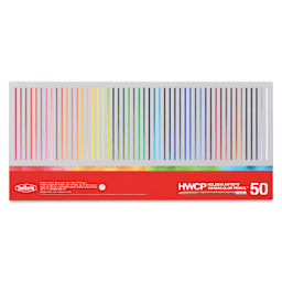Holbein Artists' Watercolor Pencils - Set of 50, front of packaging