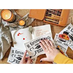 Esterbrook Blotter Paper - Pkg of 5 Sheets, blotting ink in journal with full sized sheet