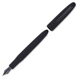 Esterbrook Estie Fountain Pen - Raven Matte Black, Extra Fine Nib, uncapped (image may show a different size nib)