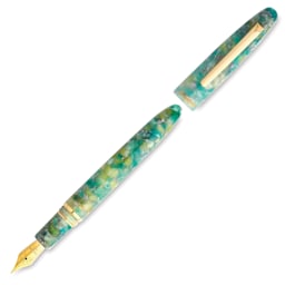 Esterbrook Estie Fountain Pen - Sea Glass, Medium Nib, uncapped (image may show a different size nib)