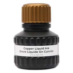 Yasutomo Liquid Metallic Sumi Ink - Copper, 2 oz bottle
