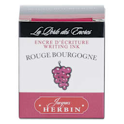 Herbin La Perle des Encres The Jewel of Inks Fountain Pen Ink - Rouge Bourgogne (Burgundy Red), 30 ml, front of packaging