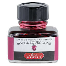 Herbin La Perle des Encres The Jewel of Inks Fountain Pen Ink - Rouge Bourgogne (Burgundy Red), 30 ml