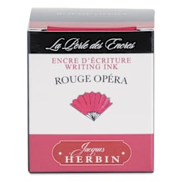 Herbin La Perle des Encres The Jewel of Inks Fountain Pen Ink - Rouge Opera (Opera Red), 30 ml, front of packaging