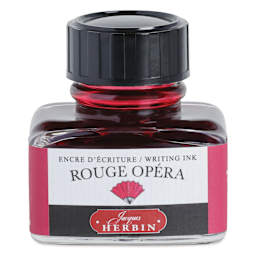 Herbin La Perle des Encres The Jewel of Inks Fountain Pen Ink - Rouge Opera (Opera Red), 30 ml