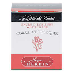 Herbin La Perle des Encres The Jewel of Inks Fountain Pen Ink - Corail des Tropiques (Tropical Coral), 30 ml