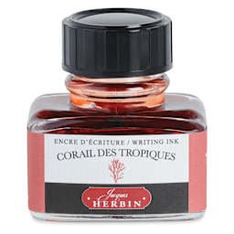 Herbin La Perle des Encres The Jewel of Inks Fountain Pen Ink - Corail des Tropiques (Tropical Coral), 30 ml