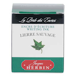 Herbin La Perle des Encres The Jewel of Inks Fountain Pen Ink - Lierre Sauvage (Wild Ivy), 30 ml, front of packaging