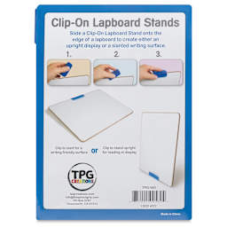 TPG Creations Clip-On Lapboard Stands - back of packaging