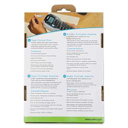 DYMO LabelManager 160 Portable Label Maker, back of packaging