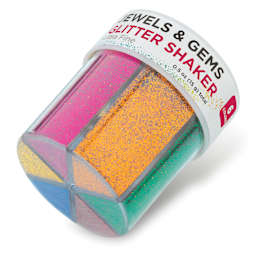 Glitter Shaker - Jewels & Gems, 0.5 oz, side of shaker