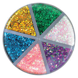 Glitter Shaker - Petal Party, 0.5 oz, bottom of shaker