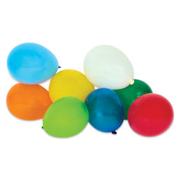 Hygloss Colorful Latex Balloons - Assorted, 5", Pkg of 144 - full balloons