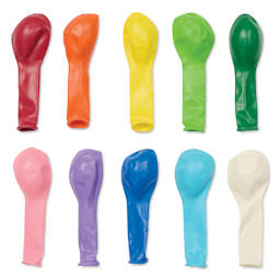 Hygloss Colorful Latex Balloons - Assorted, 7", Pkg of 144