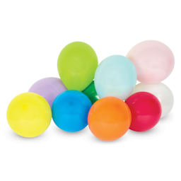 Hygloss Colorful Latex Balloons - Assorted, 7", Pkg of 144 - full balloons