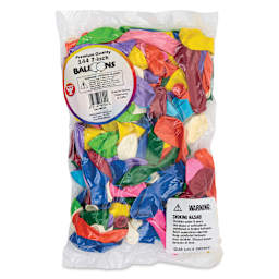 Hygloss Colorful Latex Balloons - Assorted, 7", Pkg of 144 - front of packaging