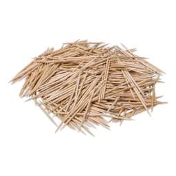 Creativity Street Natural Toothpicks - Round, Pkg of 800, 2-1/2" - out of packaging