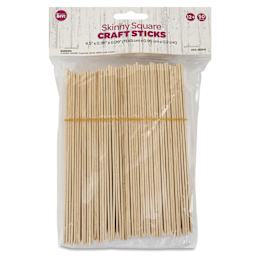 Cousin DIY Skinny Craft Sticks - Skinny Square, Pkg of 50, Natural, 1/10" H x 2/5" W x 4-1/2" L, front of packaging