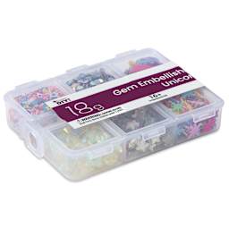 Cousin DIY Gem Embellishment Pack - Unicorn, 18 g - lying flat, angled