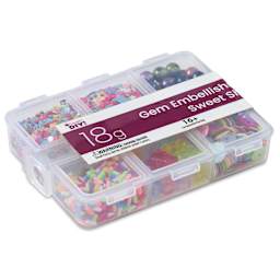 Cousin DIY Gem Embellishment Pack - Sweet Shop, 18 g - lying flat, angled