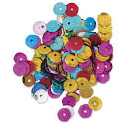 Cousin DIY Cupped Sequins - Pkg of 200, Assorted Colors, 8 mm