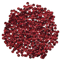Cousin DIY Cupped Sequins - Red, 5 mm