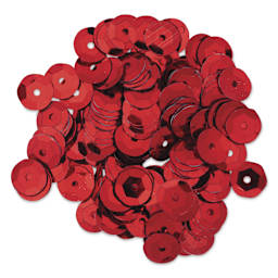 Cousin DIY Cupped Sequins - Pkg of 200, Red, 8 mm