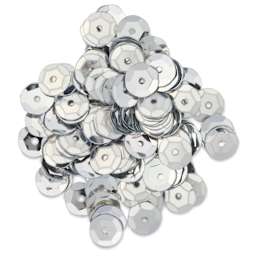 Cousin DIY Cupped Sequins - Pkg of 200, Silver, 8 mm