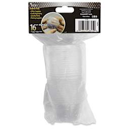 Cousin Cupettes Cups & Lids - Pkg of 16, Clear, 1.75 oz - back of packaging
