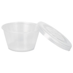 Cousin Cupettes Cups & Lids - Clear, 1.75 oz - with lid off