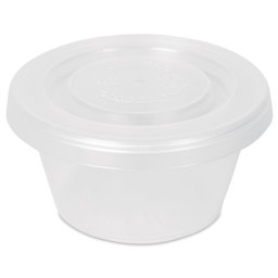 Cousin Cupettes Cups & Lids - Clear, 1.75 oz - with lid on