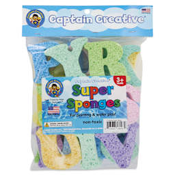 Captain Creative Super Sponges - Large Alphabet - front of packaging