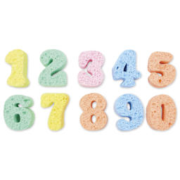 Captain Creative Super Sponges - Numbers, 2"