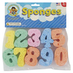 Captain Creative Super Sponges - Numbers, 2" - front of packaging