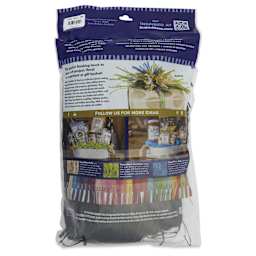 SuperMoss Raffia - Black, 8 oz - back of packaging