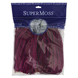 SuperMoss Raffia - Burgundy, 4 oz - front of packaging