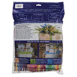 SuperMoss Raffia - Christmas Red, 4 oz - back of packaging