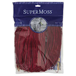 SuperMoss Raffia - Christmas Red, 4 oz - front of packaging