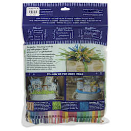 SuperMoss Raffia - Grass Green, 4 oz - back of packaging