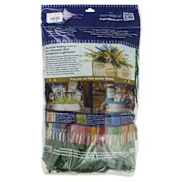 SuperMoss Raffia - Christmas Green, 8 oz - back of packaging